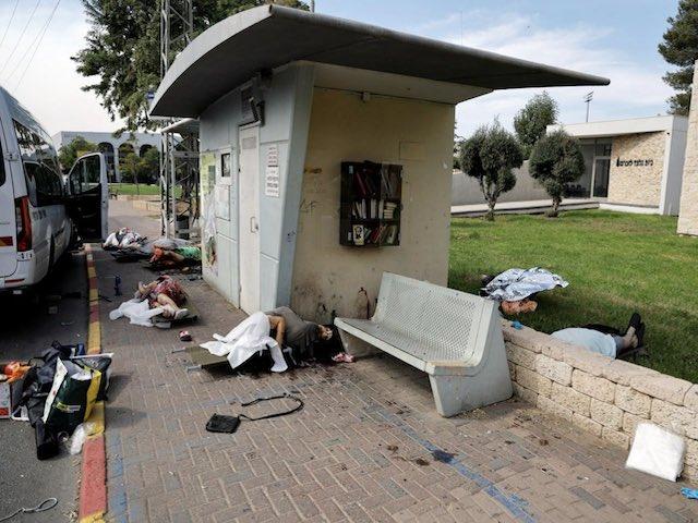 Elderly Israelis killed at a bus stop on October 7, 2023